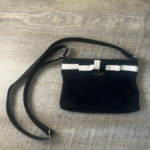 Kate Spade Black and White Bow Purse
